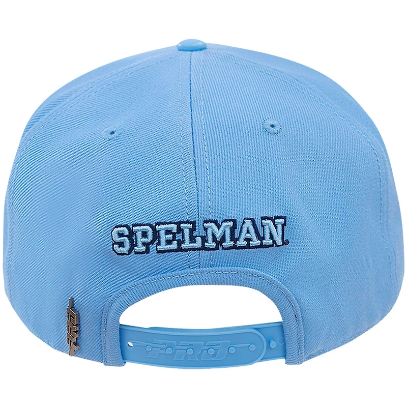 Men's Pro Standard Light Blue Spelman College Jaguars Arch Logo Snapback Hat