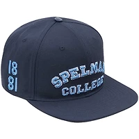 Men's Pro Standard Navy Spelman College Jaguars Arch Logo Snapback Hat