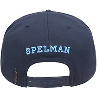 Men's Pro Standard Navy Spelman College Jaguars Arch Logo Snapback Hat