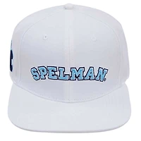 Men's Pro Standard White Spelman College Jaguars Wool Snapback Hat