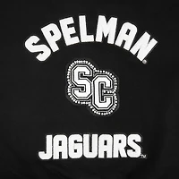 Sweat-shirt court à enfiler Pro Standard Black Spelman College Jaguars Pearl pour femme