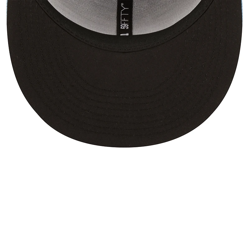 Men's New Era Light Blue Spokane Indians Alternate Logo Authentic Collection 59FIFTY Fitted Hat