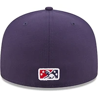 Men's New Era Navy Spokane Indians Authentic Collection 59FIFTY Fitted Hat