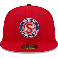 Men's New Era Red Spokane Indians Authentic Collection 59FIFTY Fitted Hat