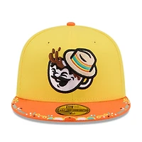 Casquette ajustée New Era 59FIFTY jaune/orange Spokane Indians 2026 Copa De La Diversion pour homme