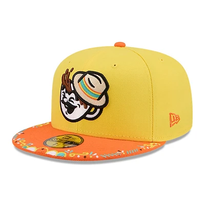 Men's New Era  Yellow/Orange Spokane Indians 2026 Copa De La Diversion 59FIFTY Fitted Hat