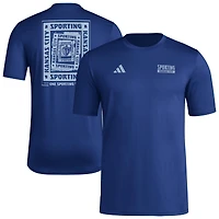 Men's adidas Navy Sporting Kansas City Local Wrap T-Shirt