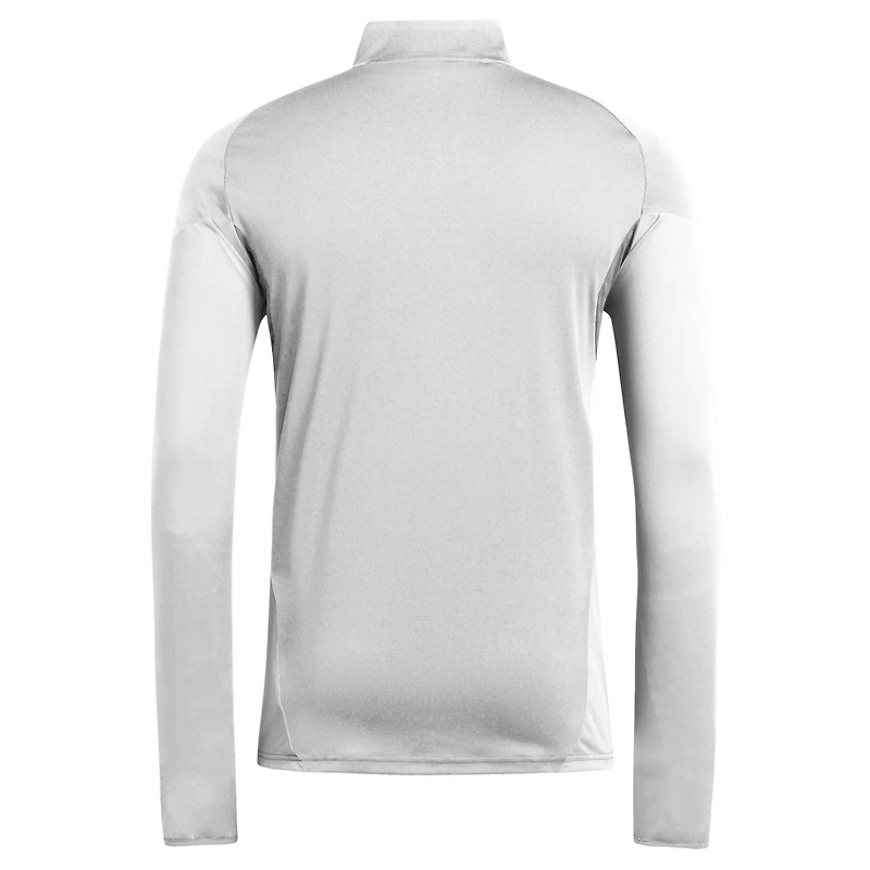 Men's adidas  Silver Sporting Kansas City 2025 AEROREADY Quarter-Zip Long Sleeve Training Top