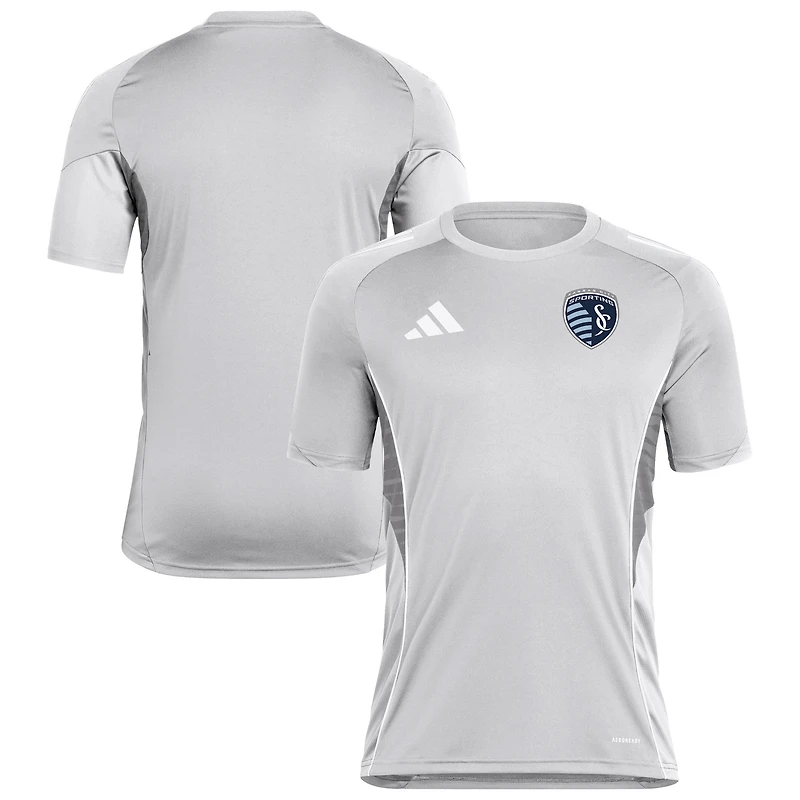 Maillot d'entraînement adidas Silver Sporting Kansas City 2025 pour homme