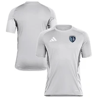 Men's adidas  Silver Sporting Kansas City 2025 Training Jersey
