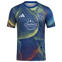 Men's adidas  Blue Sporting Kansas City 2025 United We Play AEROREADY Pre-Match Top