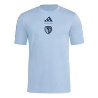 Men's adidas  Blue Sporting Kansas City 2026 Jersey Hook Pregame T-Shirt