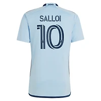 Maillot de joueur réplique adidas Daniel Salloi Sporting Kansas City 2024 Hoops 4.0 bleu clair pour homme