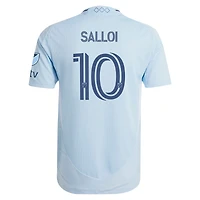 Maillot de joueur authentique adidas Daniel Salloi bleu clair Sporting Kansas City 2025 One KC pour homme