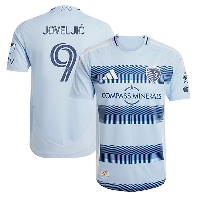 Men's adidas Dejan Joveljic Light Blue Sporting Kansas City 2025 One KC Authentic Player Jersey