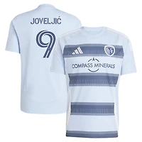 Maillot réplique de joueur adidas Dejan Joveljic bleu clair Sporting Kansas City One KC pour homme