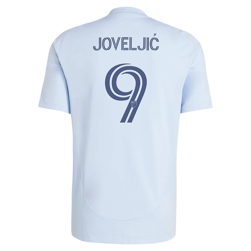 Maillot réplique de joueur adidas Dejan Joveljic bleu clair Sporting Kansas City One KC pour homme
