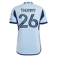 Men's adidas Erik Thommy Light Blue Sporting Kansas City 2024 Hoops 4.0 Authentic Player Jersey