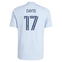 Men's adidas Jake Davis Light Blue Sporting Kansas City 2025 One KC Replica Player Jersey