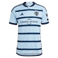 Men's adidas Light Blue Sporting Kansas City 2023 Hoops 4.0 Authentic Jersey