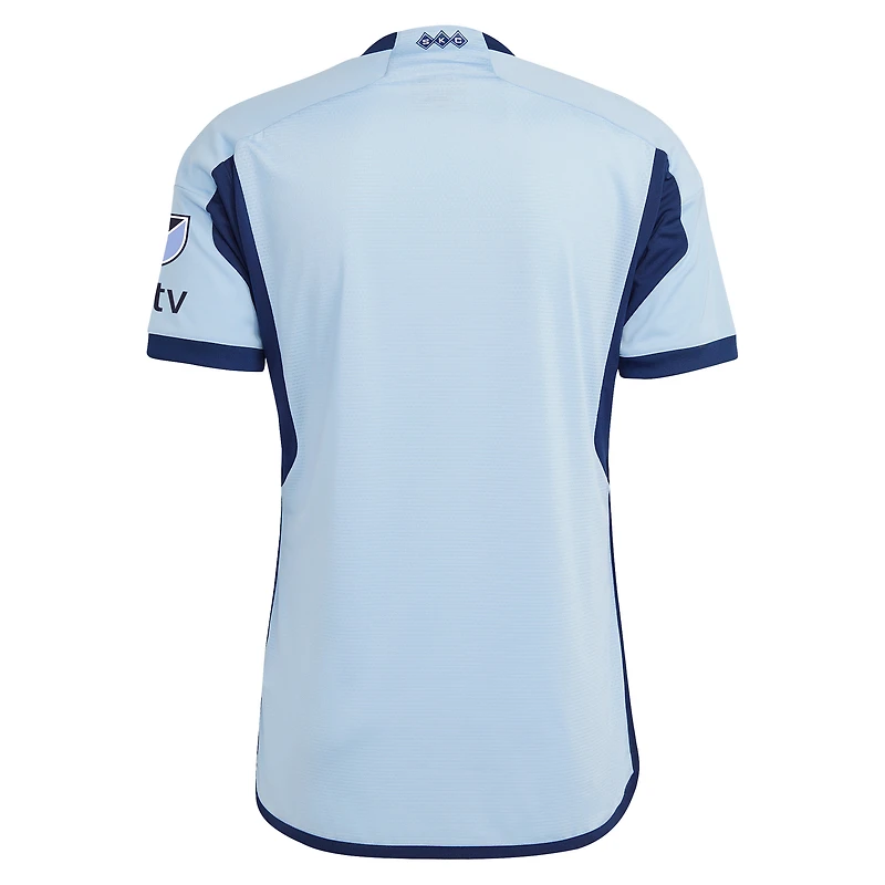 Men's adidas Light Blue Sporting Kansas City 2023 Hoops 4.0 Authentic Jersey