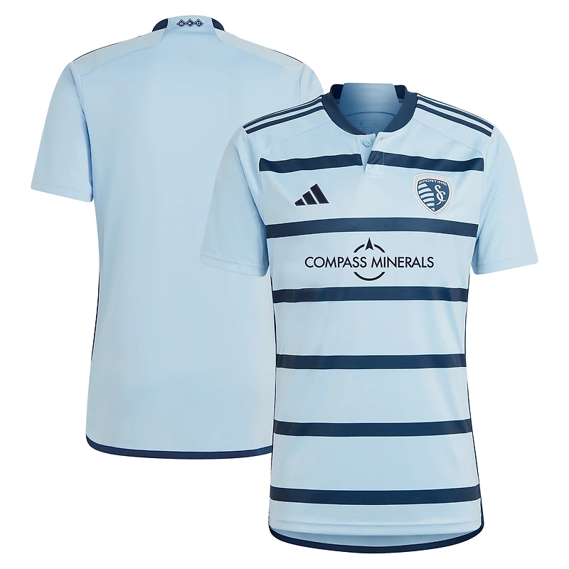 Men's adidas Light Blue Sporting Kansas City 2023 Hoops 4.0 Replica Jersey