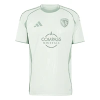 Men's adidas Light Green Sporting Kansas City 2025 One Planet Pre-Match Top