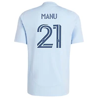 Men's adidas Manu García Light Blue Sporting Kansas City 2025 One KC Replica Player Jersey