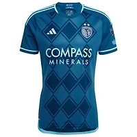 Men's adidas Manu García Navy Sporting Kansas City 2024 Diamonds Our Forever Authentic Player Jersey