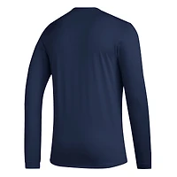 T-shirt à manches longues adidas Sporting Kansas City 2023 Club DNA AEROREADY pour homme, bleu marine