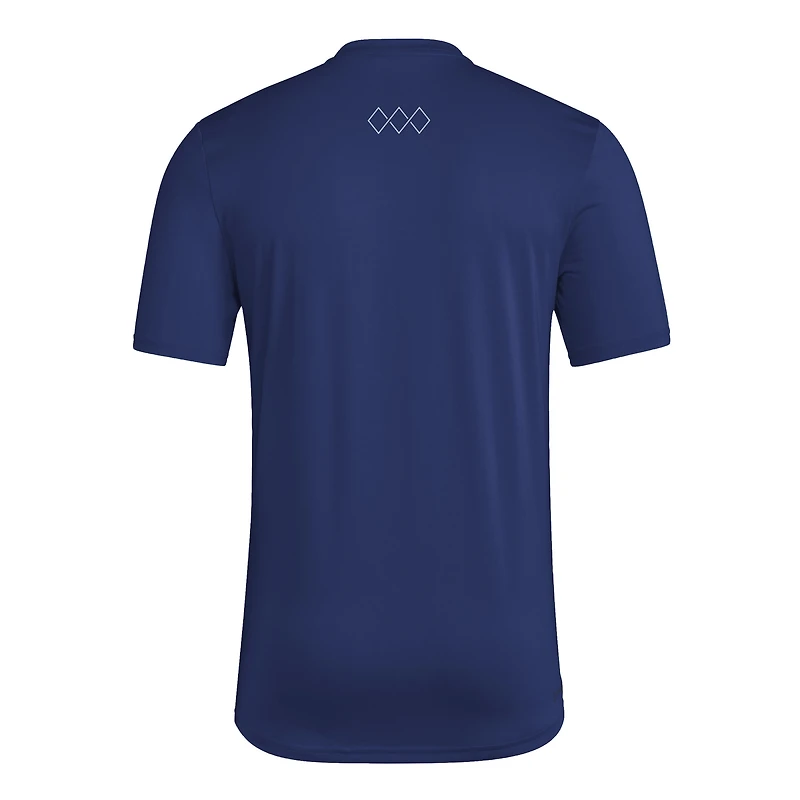 Men's adidas Navy Sporting Kansas City 2025 Jersey Hook AEROREADY T-Shirt