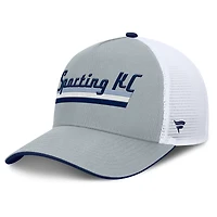 Men's Fanatics Gray Sporting Kansas City Knuckle Trucker Adjustable Hat