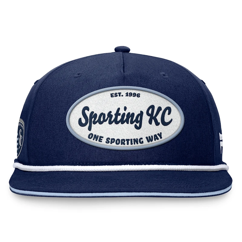 Men's Fanatics Navy Sporting Kansas City Iron Golf Snapback Hat