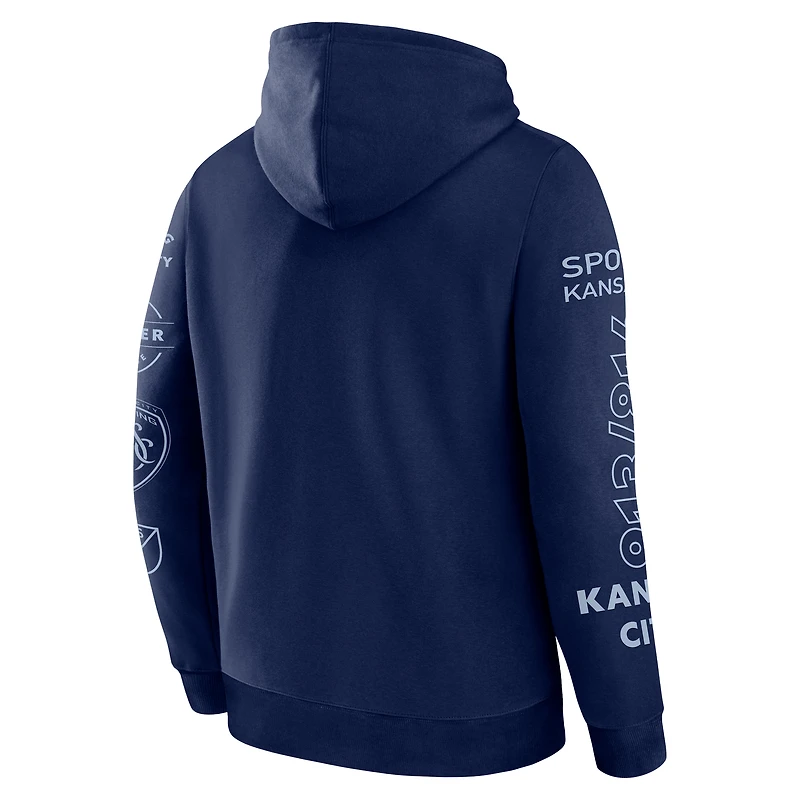 Sweat à capuche bleu marine Sporting Kansas City Penalty Kick Legacy pour homme