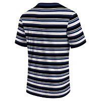 T-shirt à rayures Fanatics Sporting Kansas City Shot Clock pour hommes, bleu marine