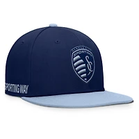 Casquette snapback Kansas City Sitter Fanatics bleu marine pour homme
