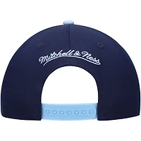 Men's Mitchell & Ness Navy Sporting Kansas City Team Script 2.0 Stretch Snapback Hat