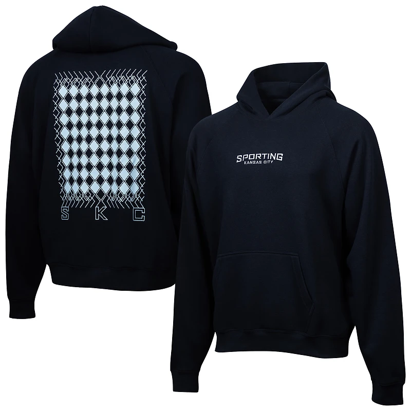 Men's Navy Sporting Kansas City Hometown Oversized Pullover Hoodie