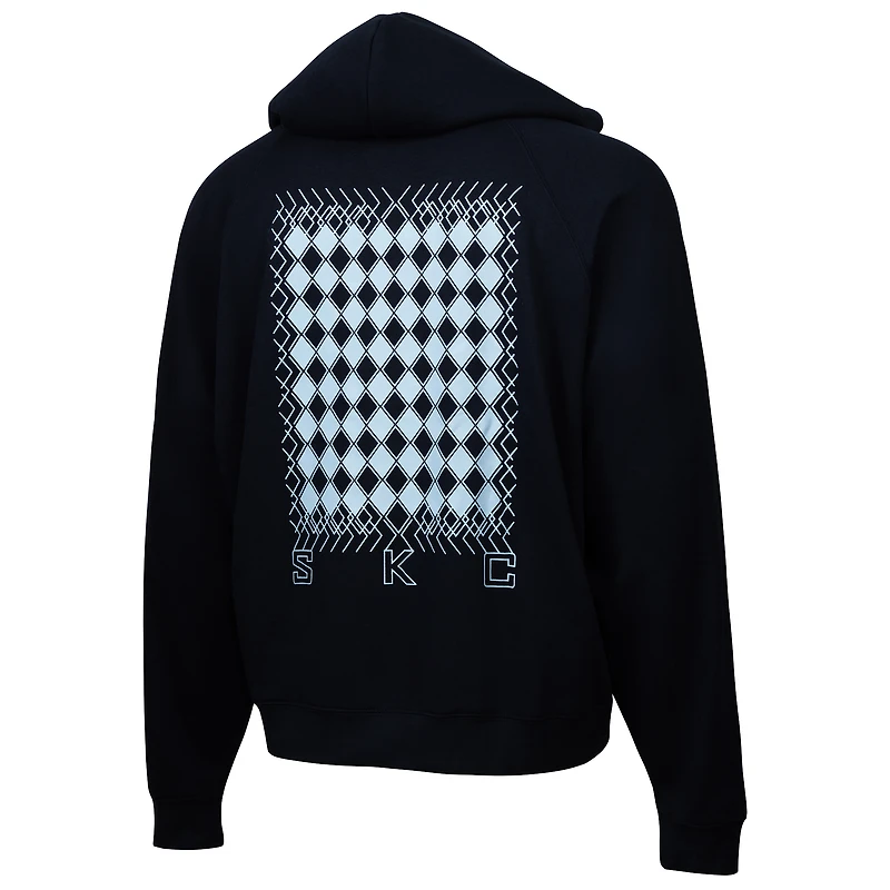 Sweat à capuche surdimensionné bleu marine pour homme Sporting Kansas City Hometown