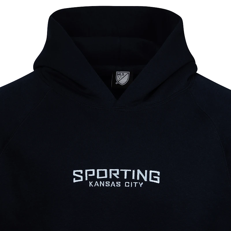 Sweat à capuche surdimensionné bleu marine pour homme Sporting Kansas City Hometown
