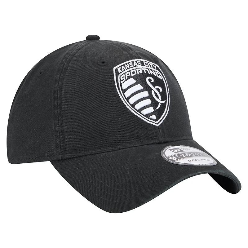 Men's New Era  Black Sporting Kansas City 2025 Kickoff 9TWENTY Adjustable Hat