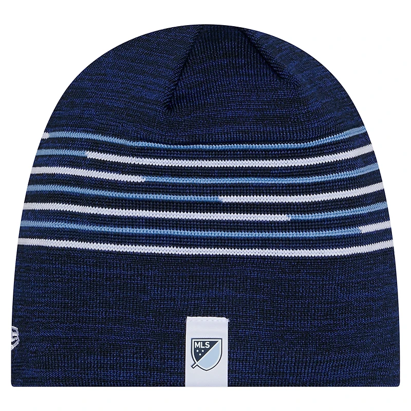 Men's New Era Blue Sporting Kansas City 2026 Kickoff Knit Hat