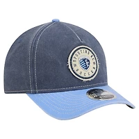 Men's New Era  Blue Sporting Kansas City Jersey Hook 9FORTY Adjustable Hat