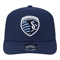 Men's New Era  Blue Sporting Kansas City Jersey Hook 9SEVENTY Adjustable Hat