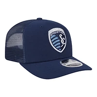Men's New Era  Blue Sporting Kansas City Jersey Hook 9SEVENTY Adjustable Hat