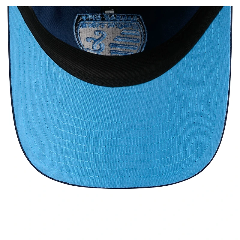 Men's New Era Navy Sporting Kansas City 2026 Jersey Hook 9TWENTY Adjustable Hat
