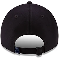 Men's New Era Navy Sporting Kansas City Jersey Hook Logo 9TWENTY Adjustable Hat
