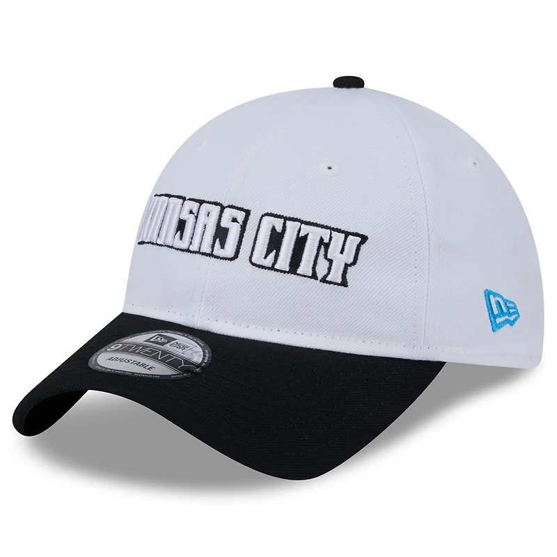 Casquette réglable New Era Sporting Kansas City 2024 9TWENTY blanche pour homme