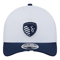 Men's New Era  White Sporting Kansas City 2026 MLS Kick Off 9FORTY M-Crown A-Frame Adjustable Hat