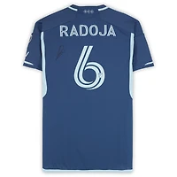 Nemanja Radoja Sporting Kansas City Autographed Match-Used #6 Navy adidas Jersey from the 2024 MLS Season - Size M